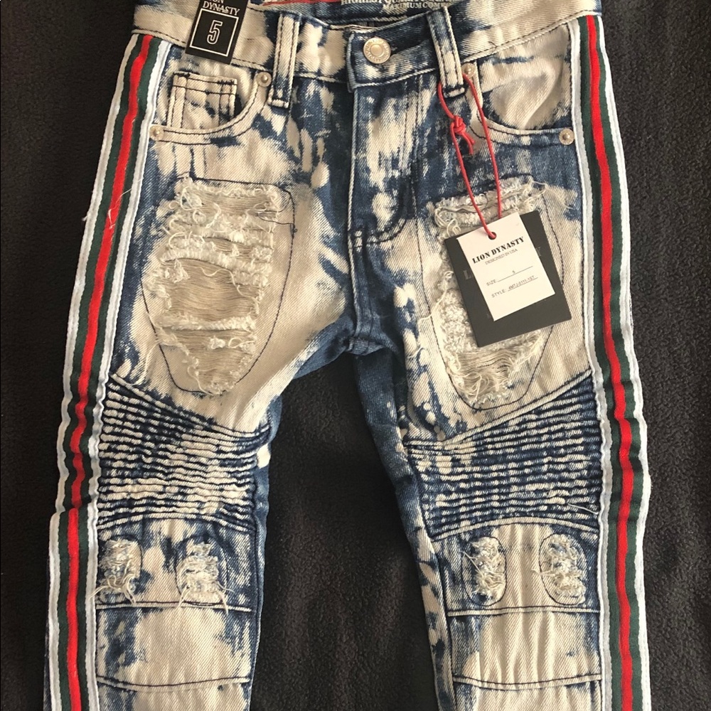 Lion Dynasty Boys Designer Jeans